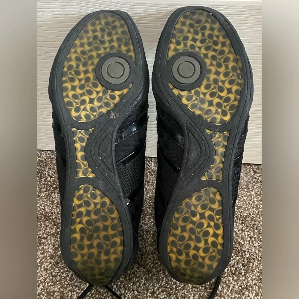 COACH Women's Signature BLACK  Athletic SNEAKERS Shoes~Size 7M~Remonna~ - Picture 9 of 9